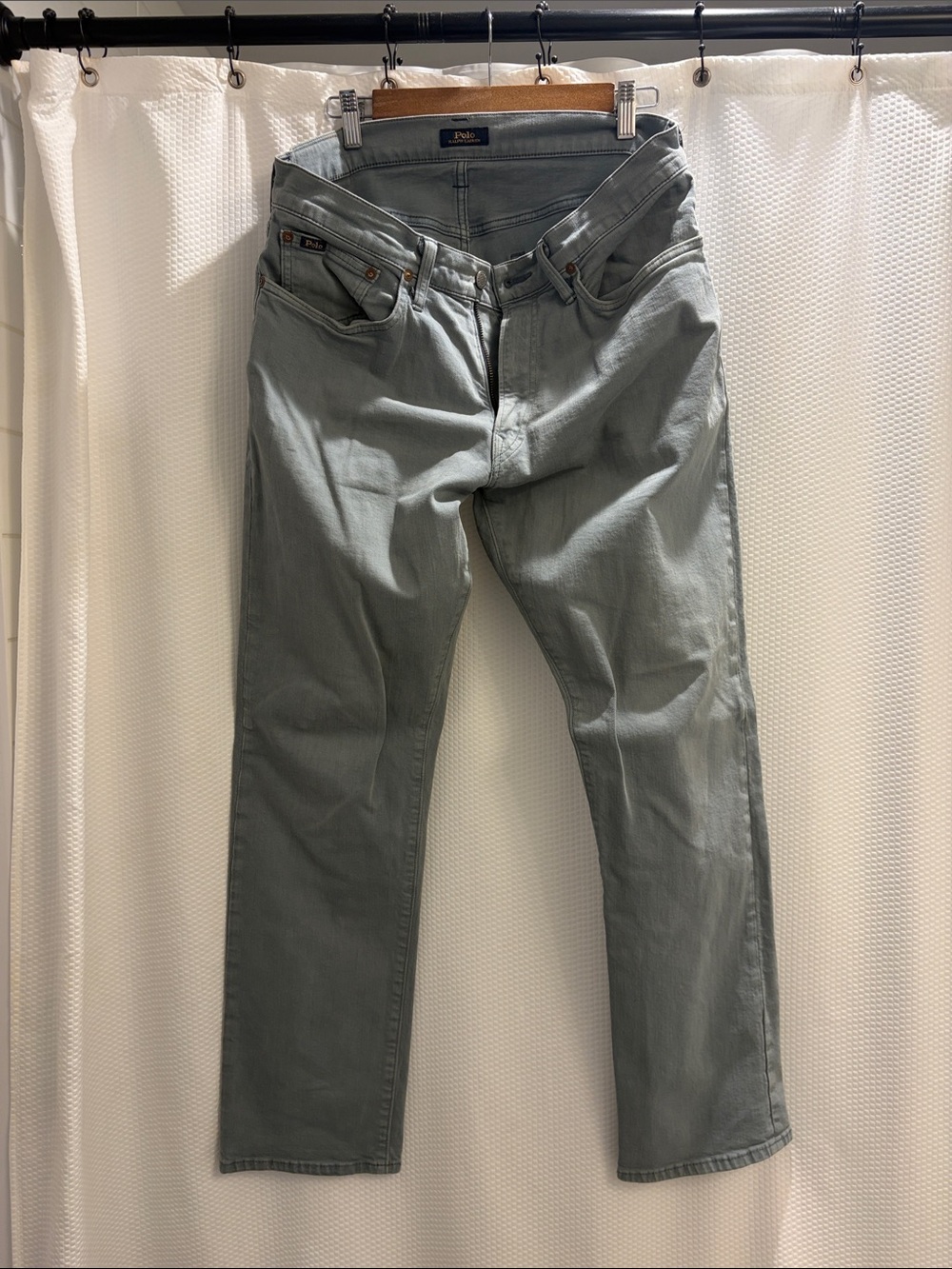 Polo by Ralph Lauren Men's Straight Jeans in Sage Green